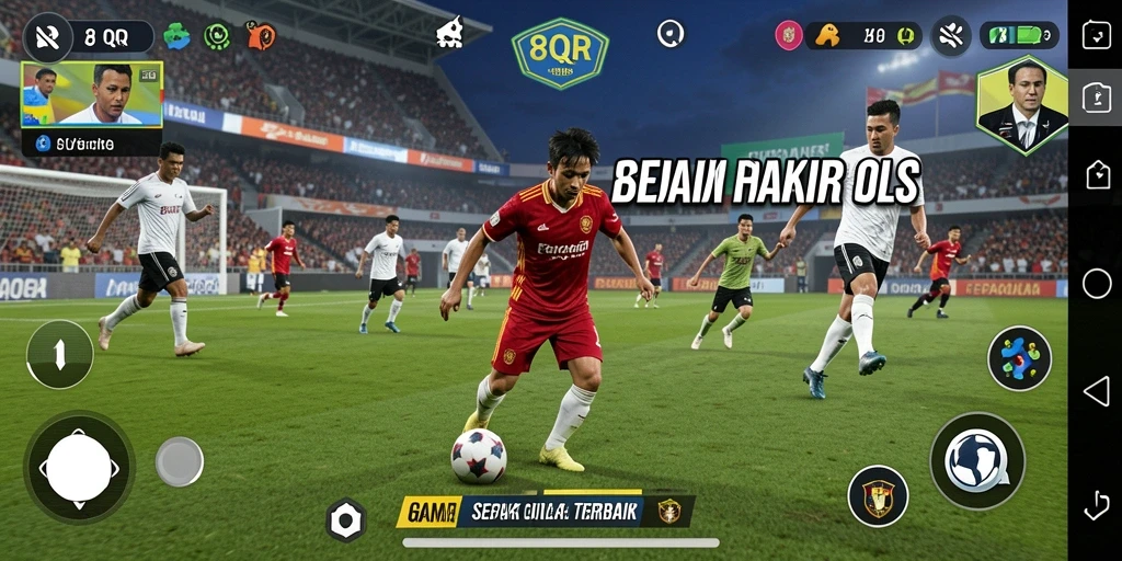 Tampilan aksi seru dari gameplay Football di 8QR.
