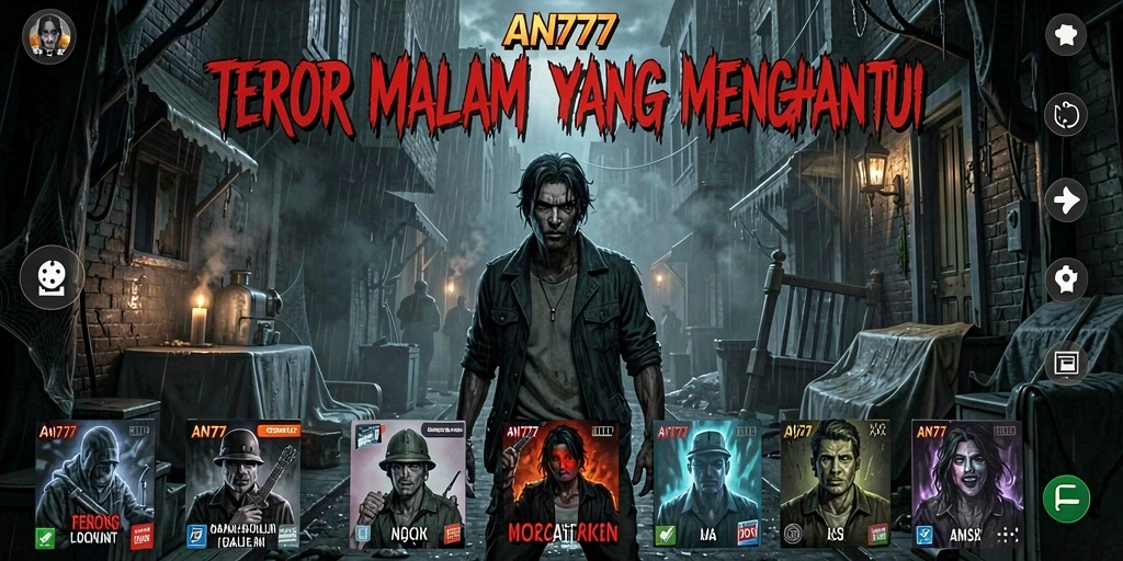 Tangkapan layar AN777 menampilkan suasana menyeramkan dan gameplay mendebarkan.