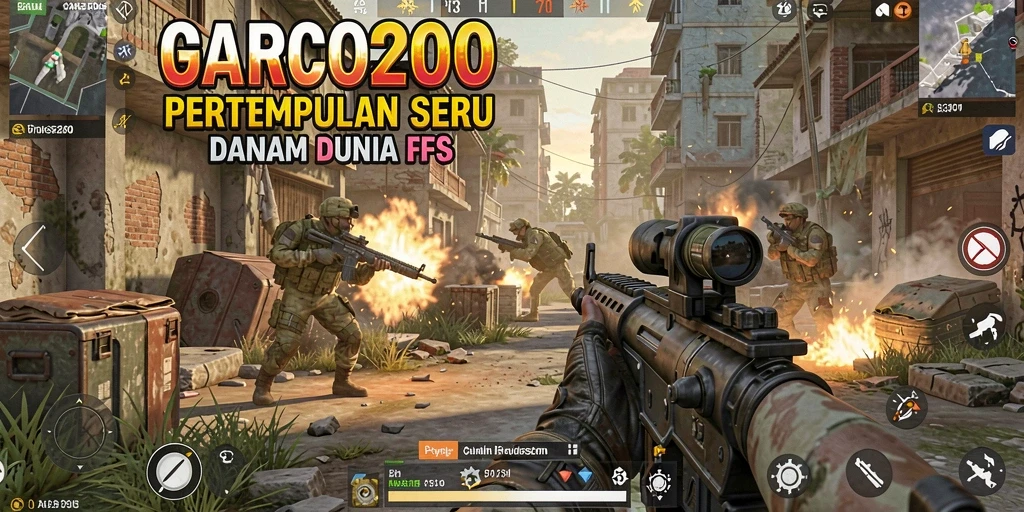 Menampilkan aksi tembak-menembak seru dalam GARCO200.