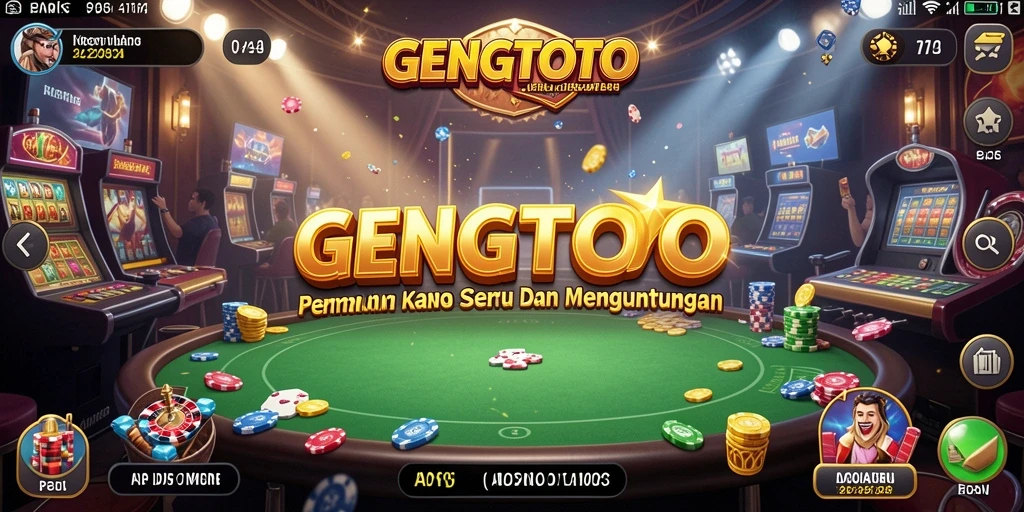 Tampilan gameplay seru di GENGTOTO dengan berbagai pilihan permainan Kasino.