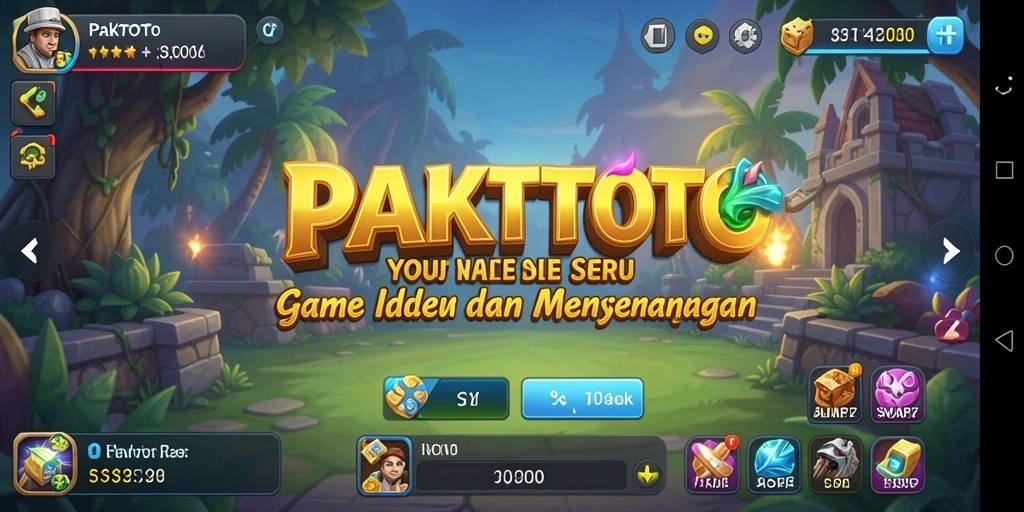Screenshot permanen gameplay PAKTOTO menampilkan keseruan dan kemudahan bermain game Idle.