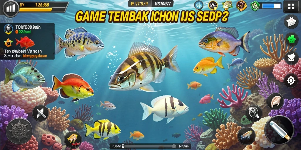Tampilan gameplay seru dari Tembak Ikan TOKYO88.